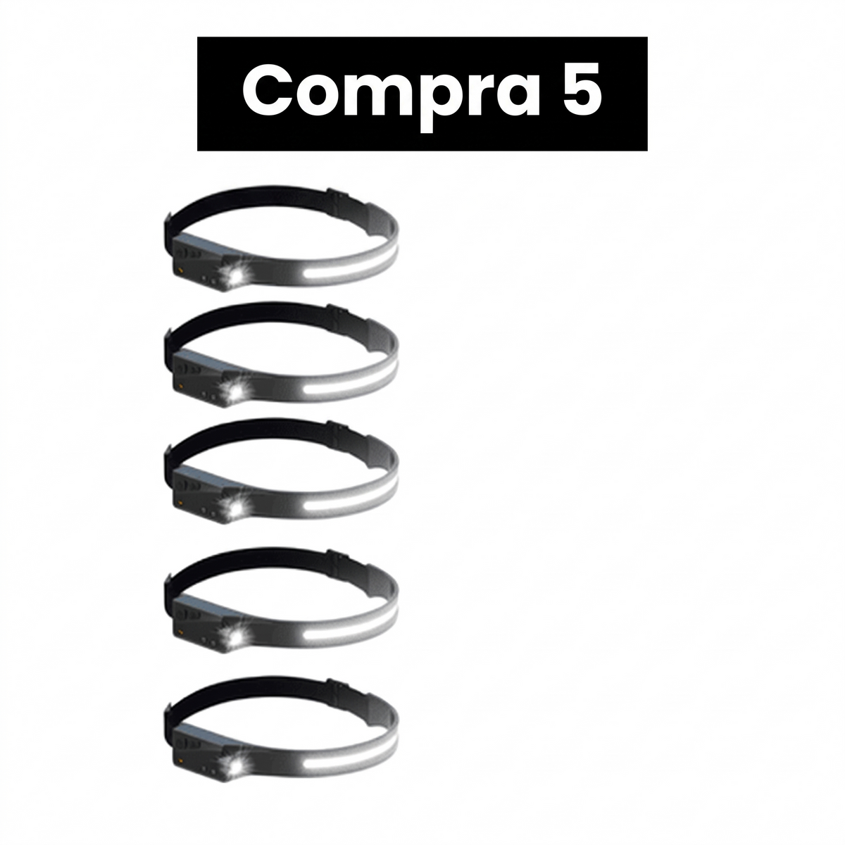 Pack Famiglia (5 torce frontali)