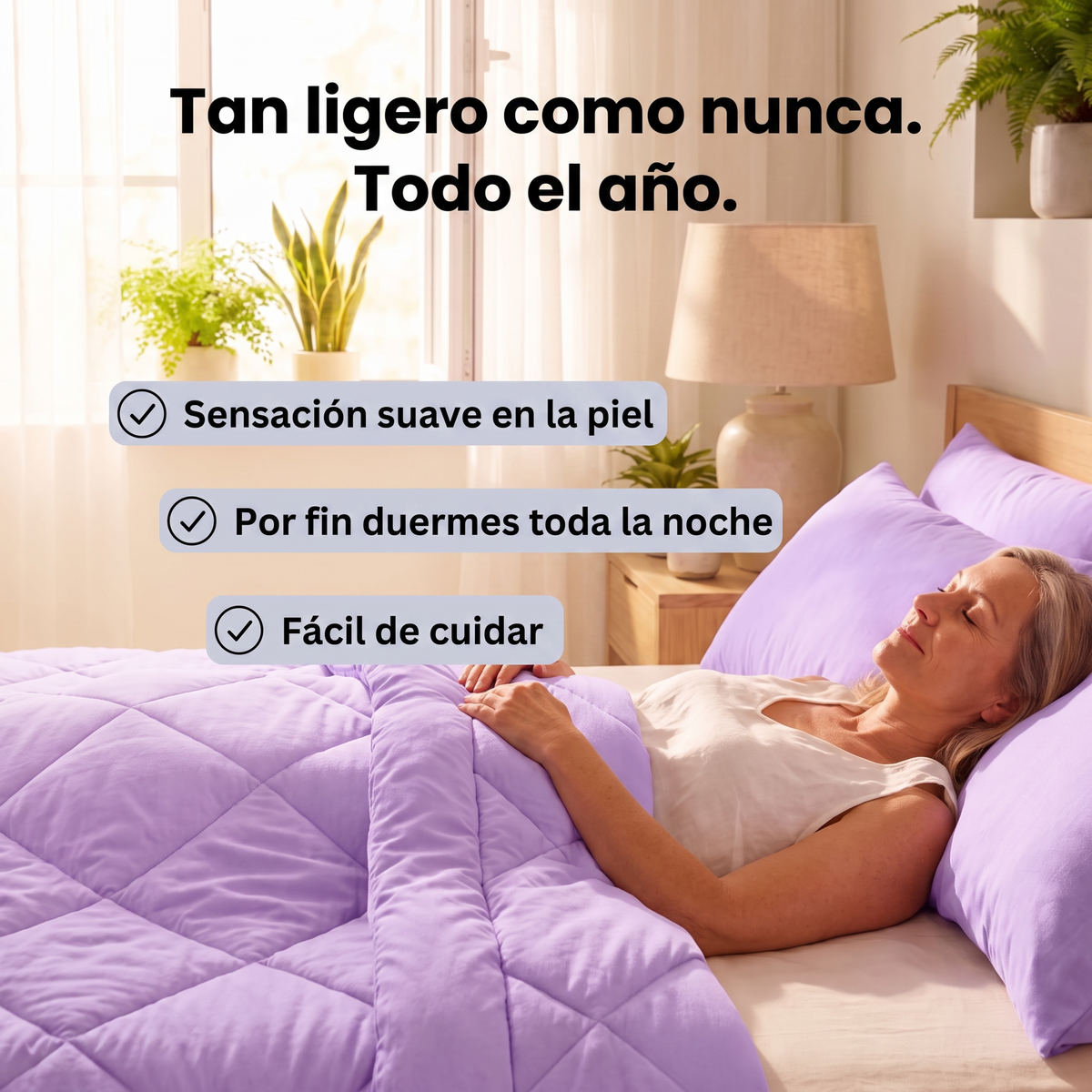Coperta Arilom® – Il piumone 2 in 1 ad asciugatura rapida che rende superflua la biancheria da letto.