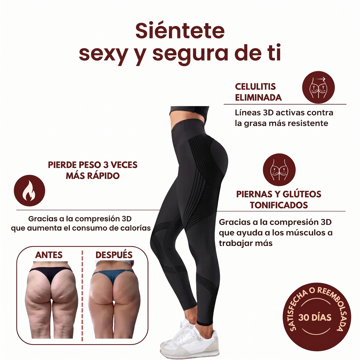 Leggings 3D Modellanti – Ridefinisci la tua silhouette senza sforzo