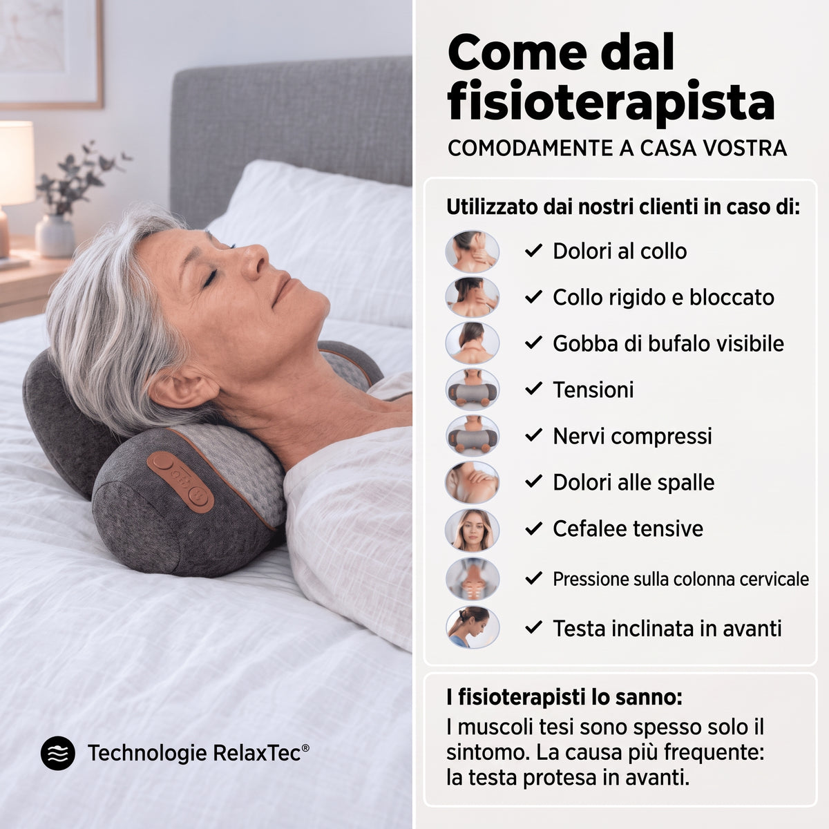 Arilom™ - Dispositivo per massaggio cervicale 3 in 1