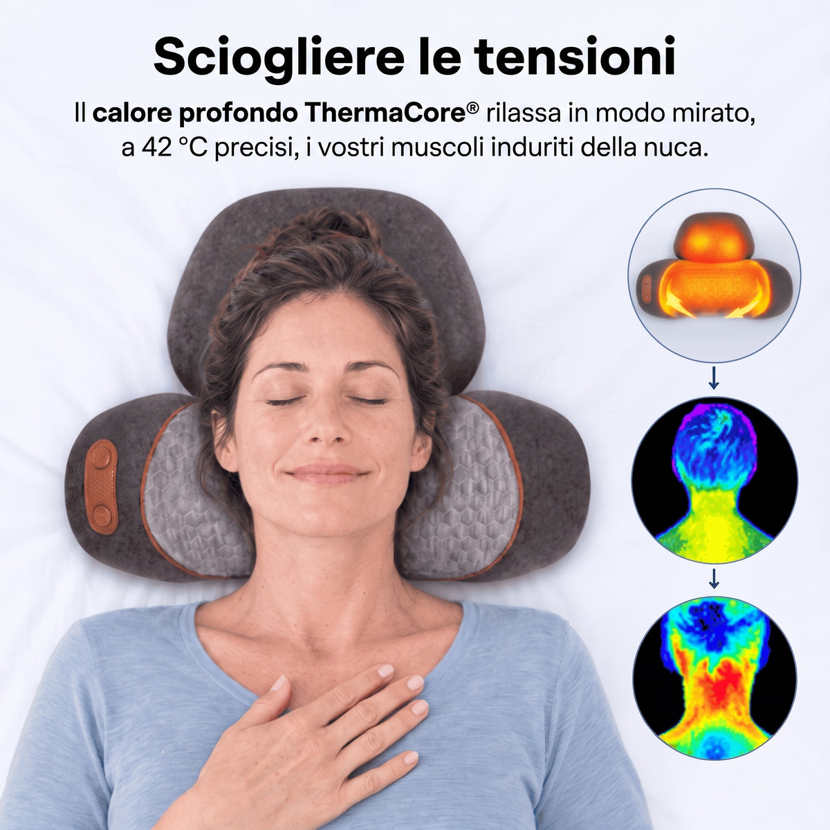Arilom™ - Dispositivo per massaggio cervicale 3 in 1
