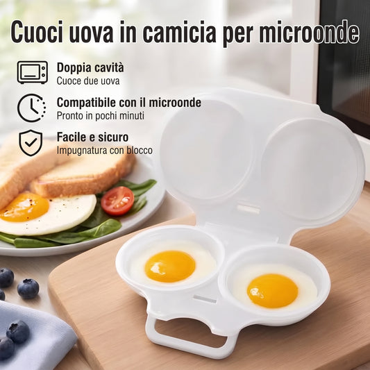 Arilom™ – Cuoci uova in camicia per microonde