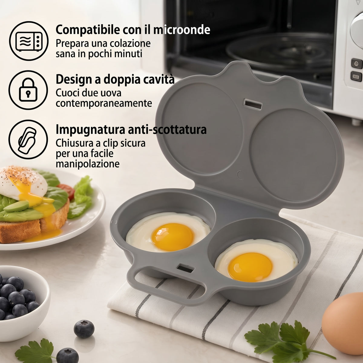 Arilom™ – Cuoci uova in camicia per microonde