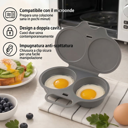 Arilom™ – Cuoci uova in camicia per microonde