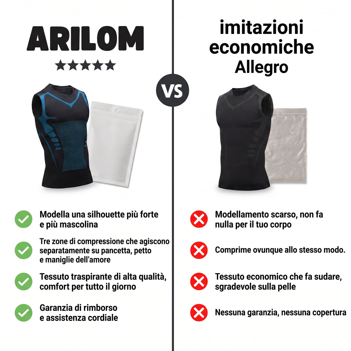 Arilom™ V2 | Senti la forza della fiducia in te stesso, l’energia e il controllo sulla tua silhouette
