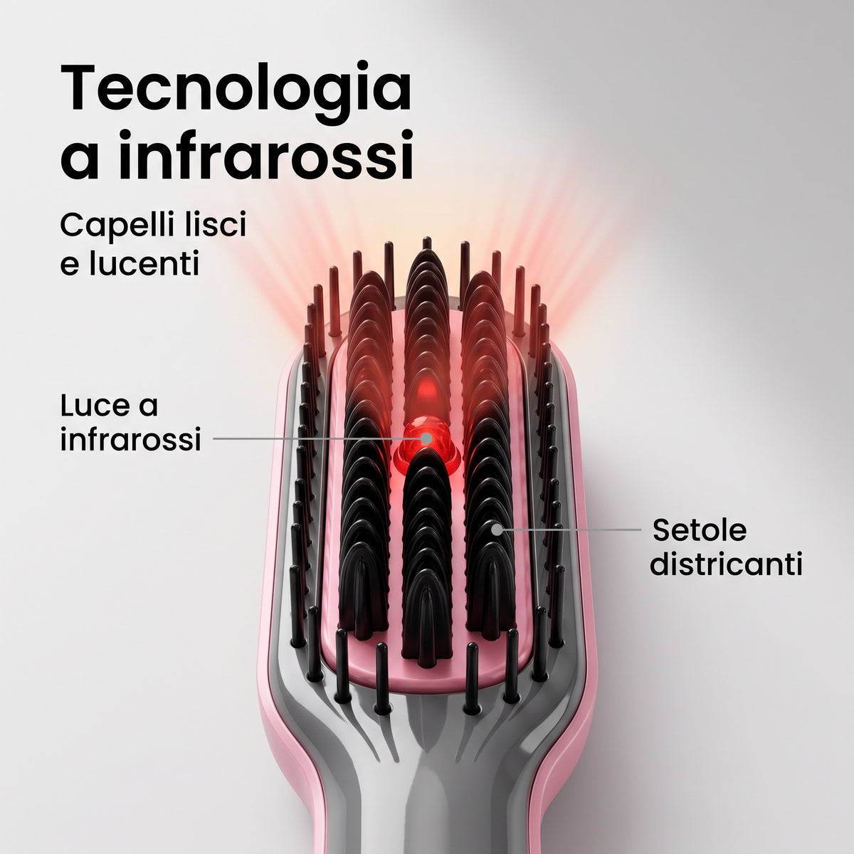 Spazzola Termica Lisciante a Infrarossi