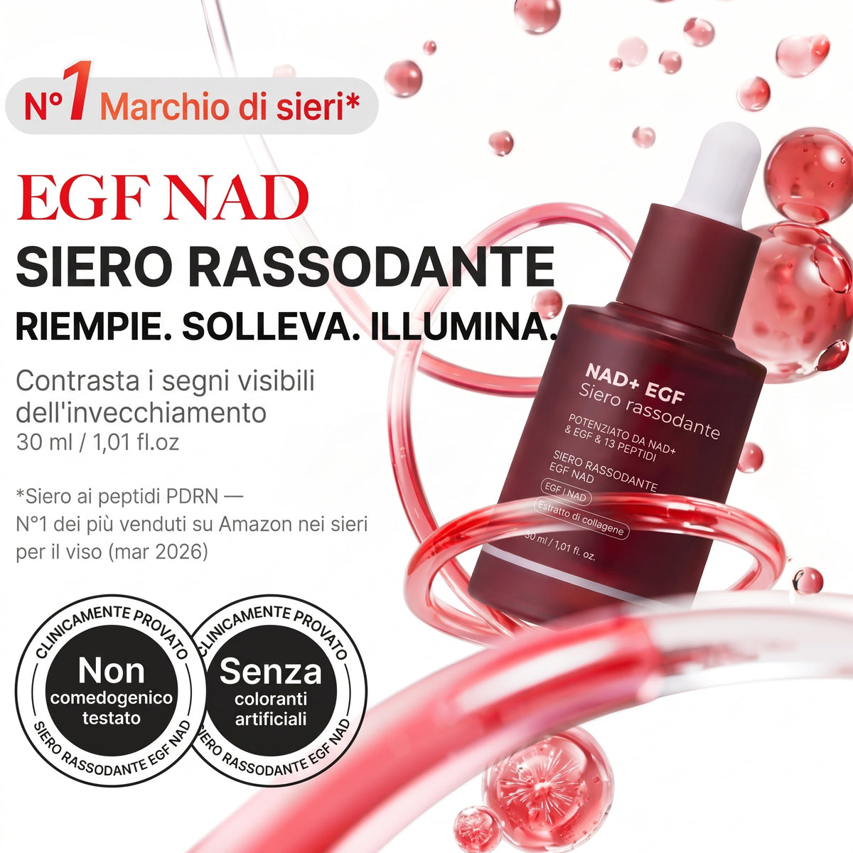 Combatti rughe e pelle cadente con il siero rassodante NAD+