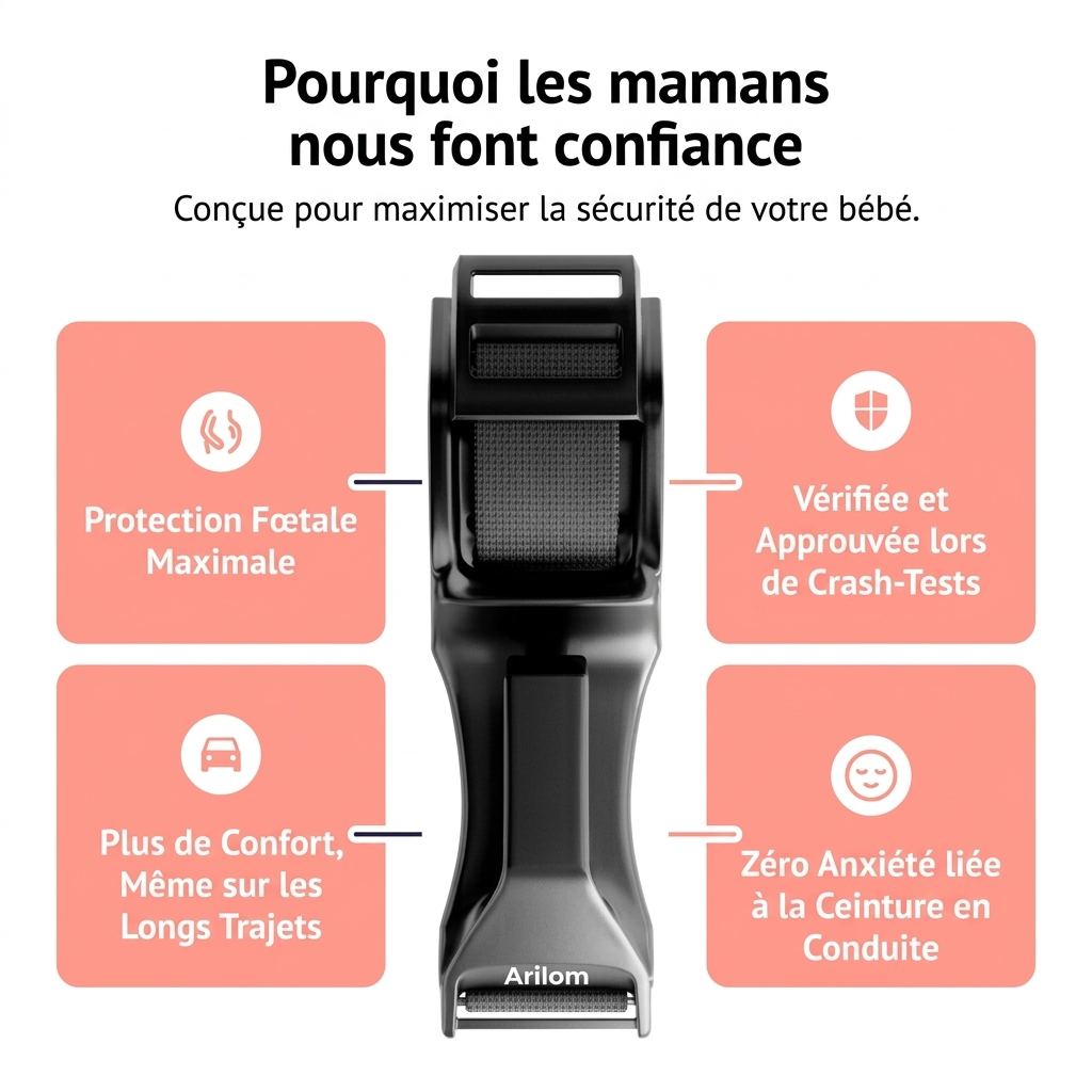 Ceinture de sécurité pour grossesse